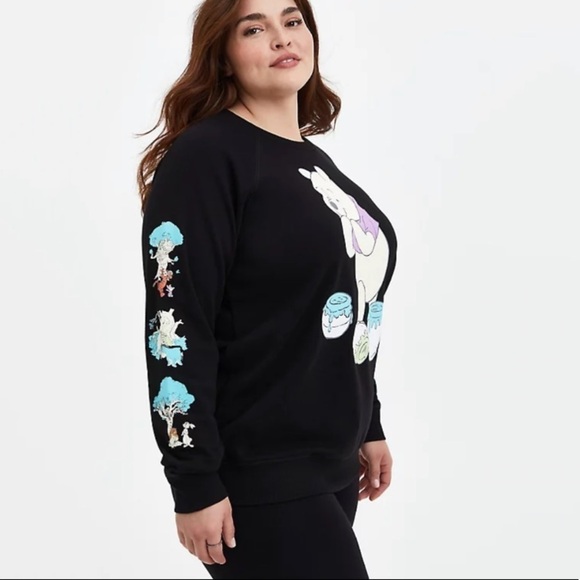 NWT Torrid Winnie The Pooh Fleece Lined Graphic Pullover Sweatshirt - Picture 2 of 6